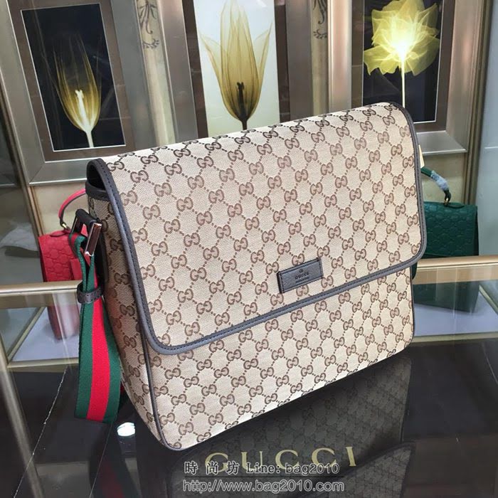 GUCCI 古馳男包 新款 233052 高級人造革郵差包 Gucci帆布男包 Gucci男士單肩斜挎包